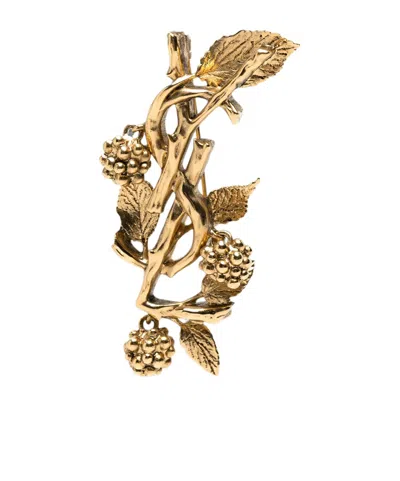 Saint Laurent Berry-motif Brooch In No