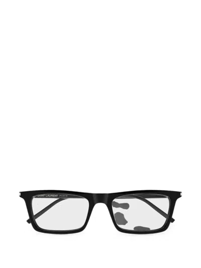 Saint Laurent Betty Rectangle-frame Glasses In Black