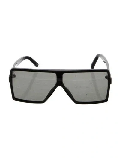 Pre-owned Saint Laurent Betty S Shield Sunglasses In Black