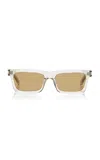 Saint Laurent Betty Square-frame Acetate Sunglasses In Green