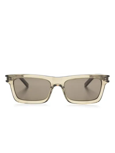Saint Laurent Betty Square-frame Sunglasses In 褐色