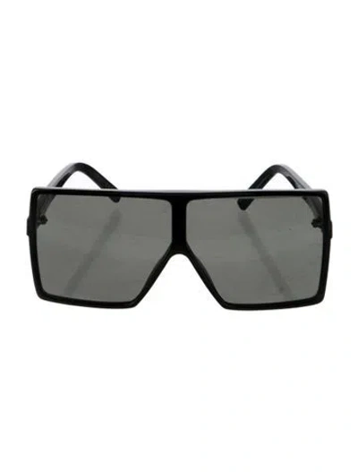Pre-owned Saint Laurent Betty Square Sunglasses In Black