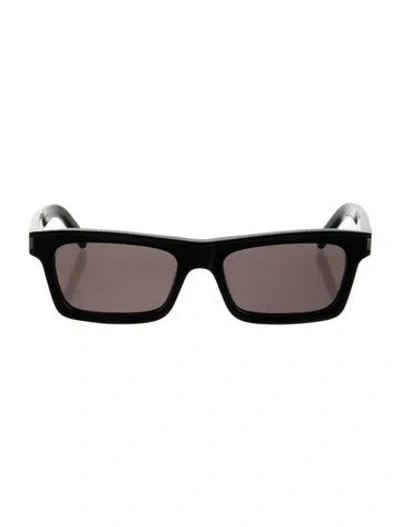 Pre-owned Saint Laurent Betty Square Sunglasses In Black