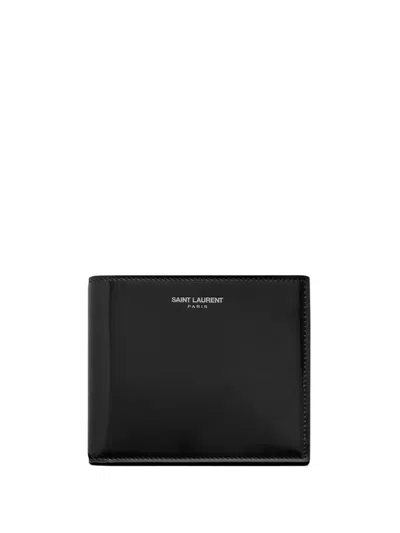 Saint Laurent Portemonnaie Mit Klappe In Black
