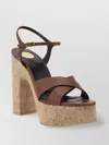 Saint Laurent Bianca Sandals In Neutrals