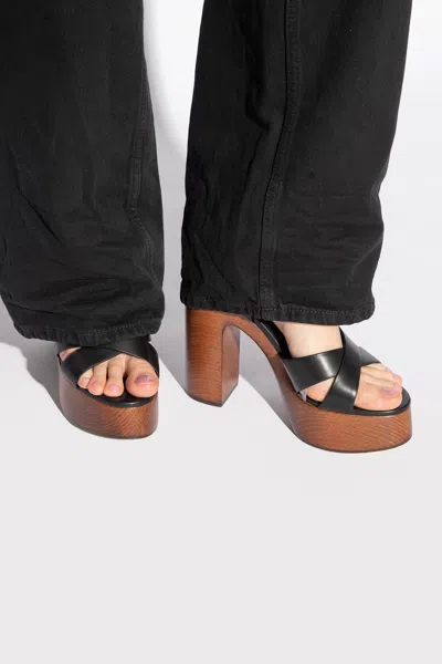 SAINT LAURENT SAINT LAURENT ‘BIANCA’ PLATFORM SANDALS