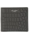 Saint Laurent Bifold Wallet In Gray