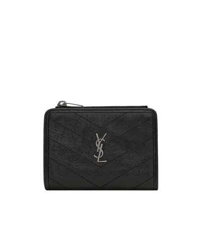 Saint Laurent Bifold Wallet In Black