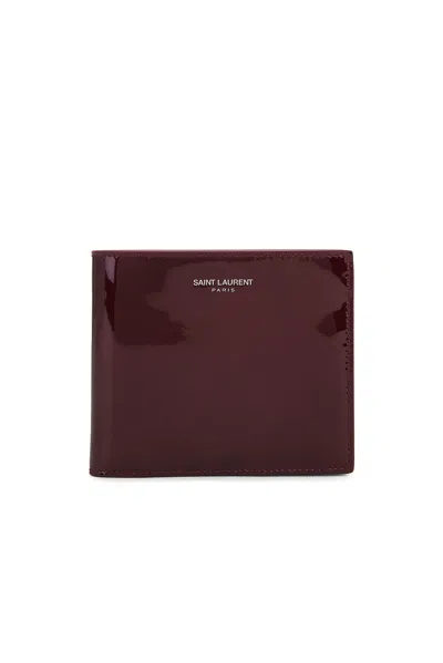 Saint Laurent Bifold Wallet In Red