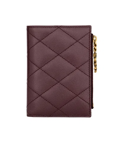 Saint Laurent Bifold Wallet In Red