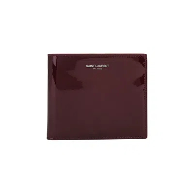 Pre-owned Saint Laurent Bifold Wallet 'red' | Men's Size Onesize