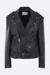 Saint Laurent Leather Jacket In Black