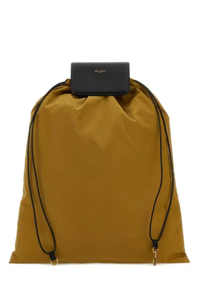 Saint Laurent Biscuit Canvas Shopping Bag