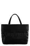 Saint Laurent Men's Padded Nylon Tote In Black