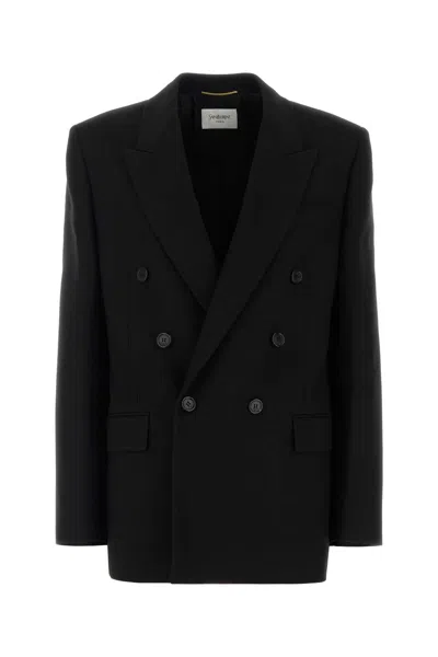 Saint Laurent Black Wool Blazer