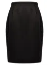 SAINT LAURENT SAINT LAURENT SATIN SKIRT