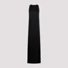 Saint Laurent Halterneck Gown In Black