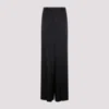 Saint Laurent Women's Satin Wide-leg Pant In Black