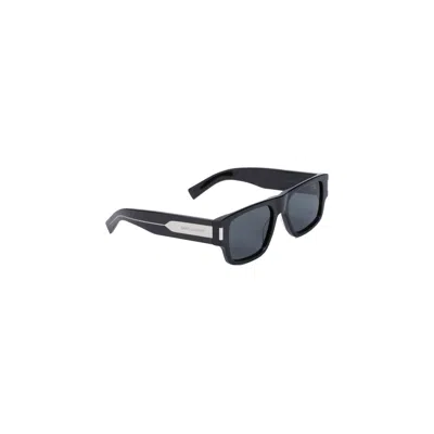 Saint Laurent Black Acetate Men's Sunglasses For Ss24 Season