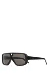 Saint Laurent Black Acetate Sl 569 Y Sunglasses In Black