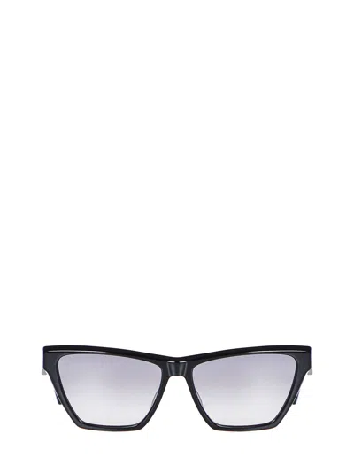 Saint Laurent Black Acetate Sl M103 Sunglasses In Blkblkgrgre