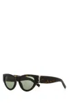 Saint Laurent Black Acetate Sl M94 Sunglasses In Dkhavdkhavgreen
