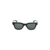 Saint Laurent Angular Frame Black Acetate Sunglasses In Black