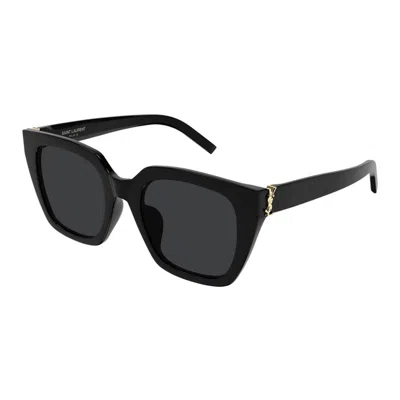 Saint Laurent Black Acetate  Sunglasses