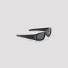 Saint Laurent Sl M140 Rectangular Acetate Sunglasses In Black