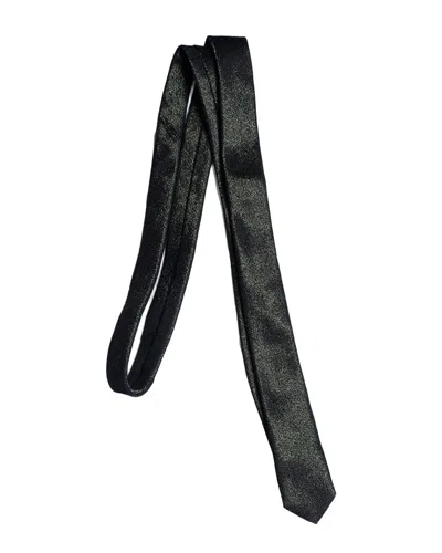 Pre-owned Saint Laurent Black & Gold Tie (authentic Pre-loved)