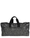 Saint Laurent Black & Metallic Canvas City Gym Duffel Bag (authentic Pre-  Loved)
