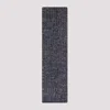 Saint Laurent Black Anthracite Echarpe Maille Scarf In Black