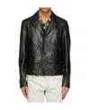 Saint Laurent Black Application Casual Jacket In Black
