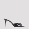 Saint Laurent Babylone 90 Patent Leather Sandals In Black