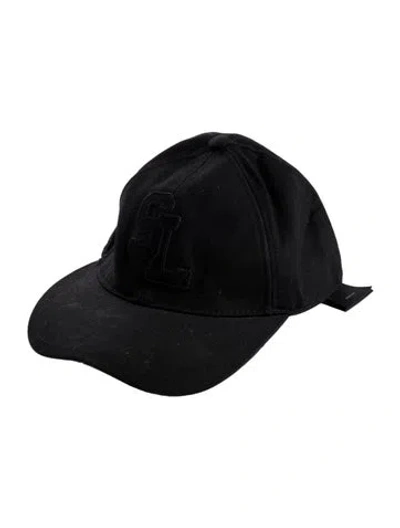Pre-owned Saint Laurent Black Baseball Cap