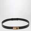 Saint Laurent Black Belt With Charniere Buckle Women