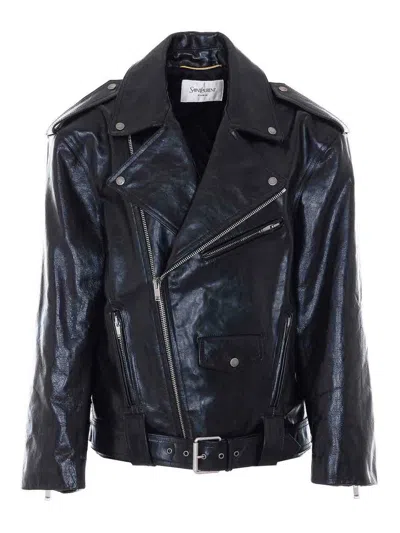 Saint Laurent Black Biker Jacket