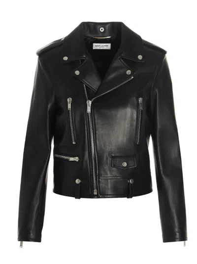SAINT LAURENT BLACK BIKER JACKET
