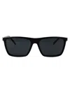 Saint Laurent Black-black-black Acetate Sunglasses In Black