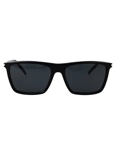 Saint Laurent Black-black-black Acetate Sunglasses