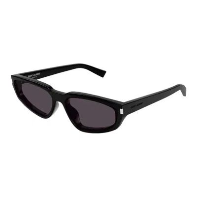 Saint Laurent Black Black Black Acetate Sunglasses