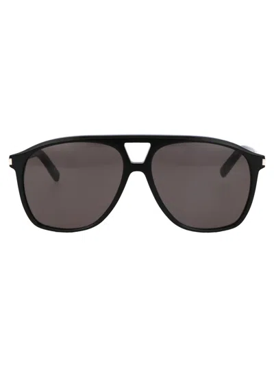 SAINT LAURENT SAINT LAURENT BLACK BLACK BLACK ACETATE SUNGLASSES