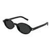 Saint Laurent Black-black-black Acetate Sunglasses In Black