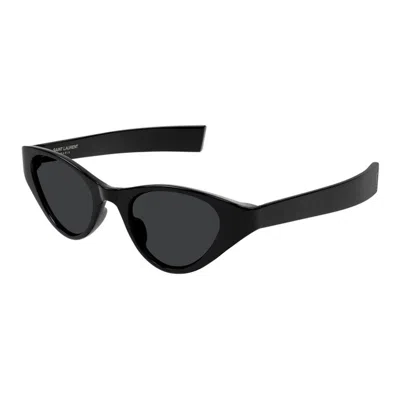 Saint Laurent Black-black-black Acetate Sunglasses