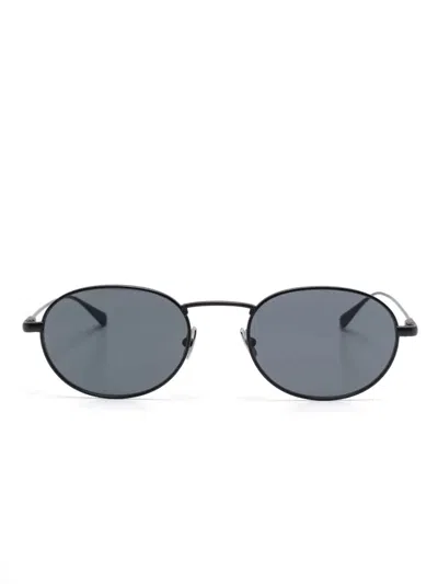 Saint Laurent Black-black-black Metal Sunglasses In Gray