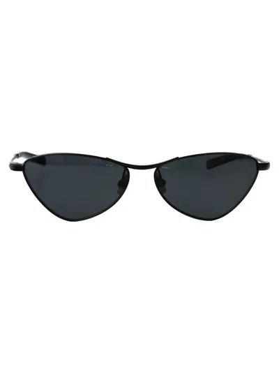 Saint Laurent Black-black-black Metal Sunglasses