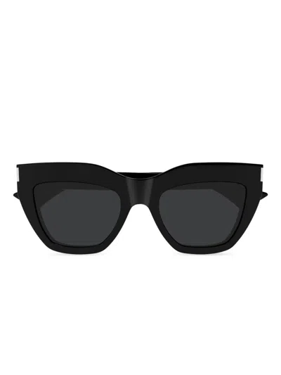 Saint Laurent Black-black-black Recycled Acetate Sunglasses