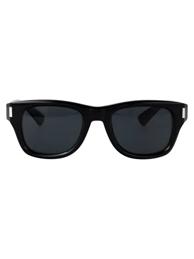 Saint Laurent Black-black-black Recycled Acetate Sunglasses
