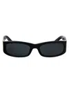 Saint Laurent Black-black-black Recycled Acetate Sunglasses In Black