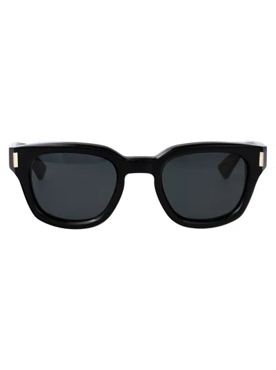 Saint Laurent Black-black-black Recycled Acetate Sunglasses
